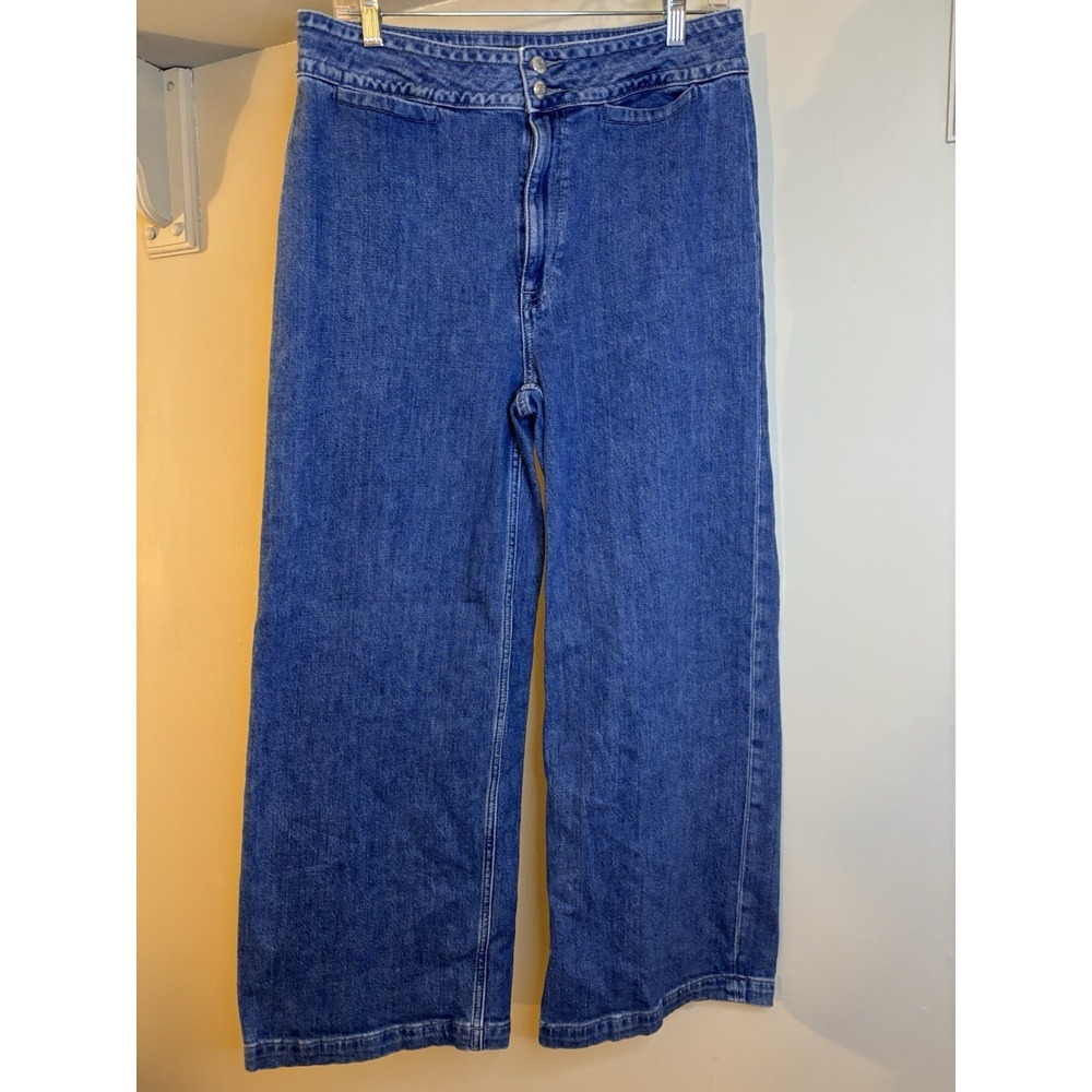 POINT SUR Full Length Wide Leg Jeans 30 High Rise J Crew
